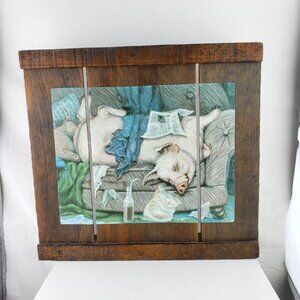 Raisin Board Craft Wooden Pat & June Caulfield NWT